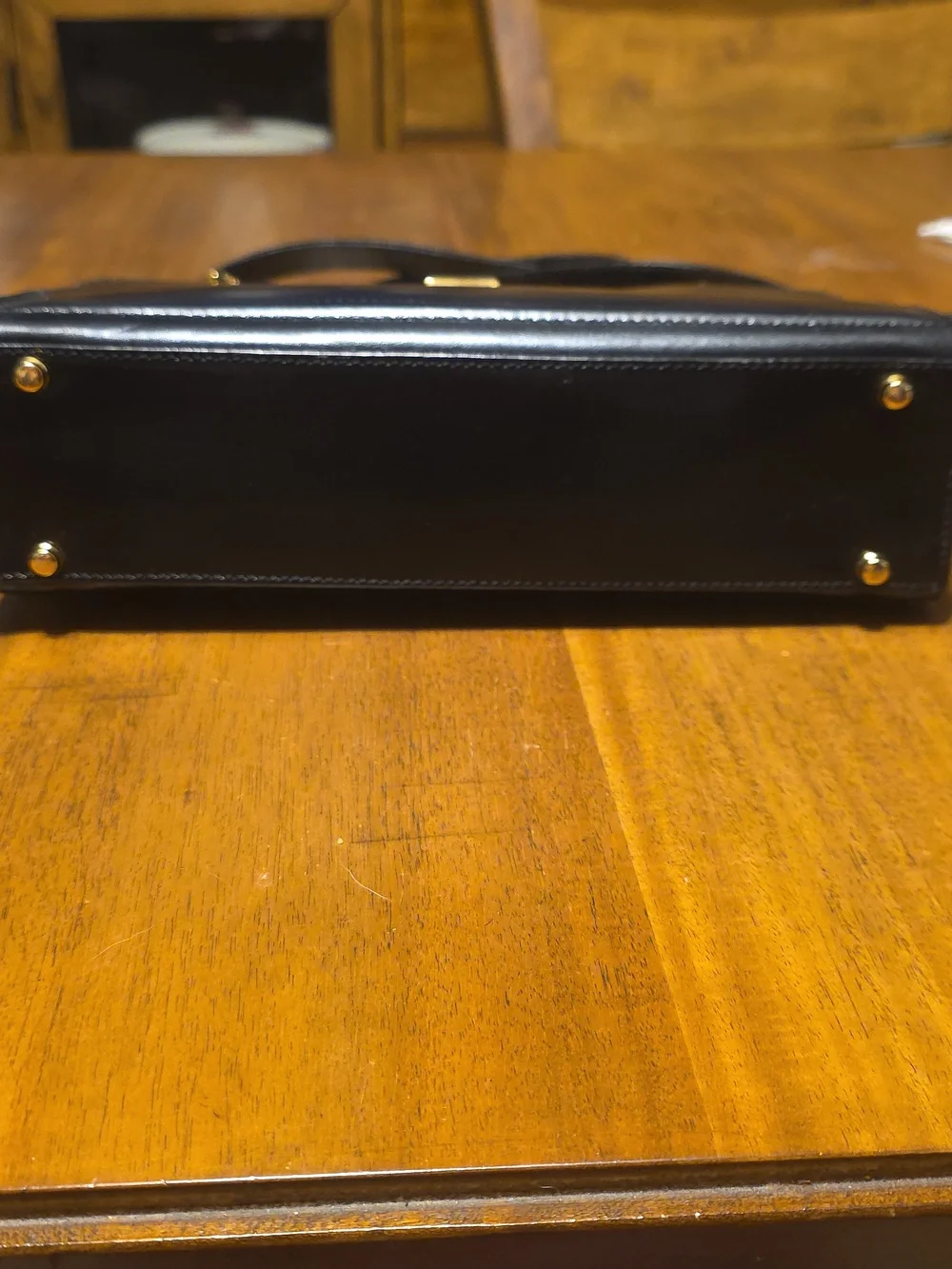 Bally Vintage Black Leather Chain Shoulder Bag - Picture 5 of 16